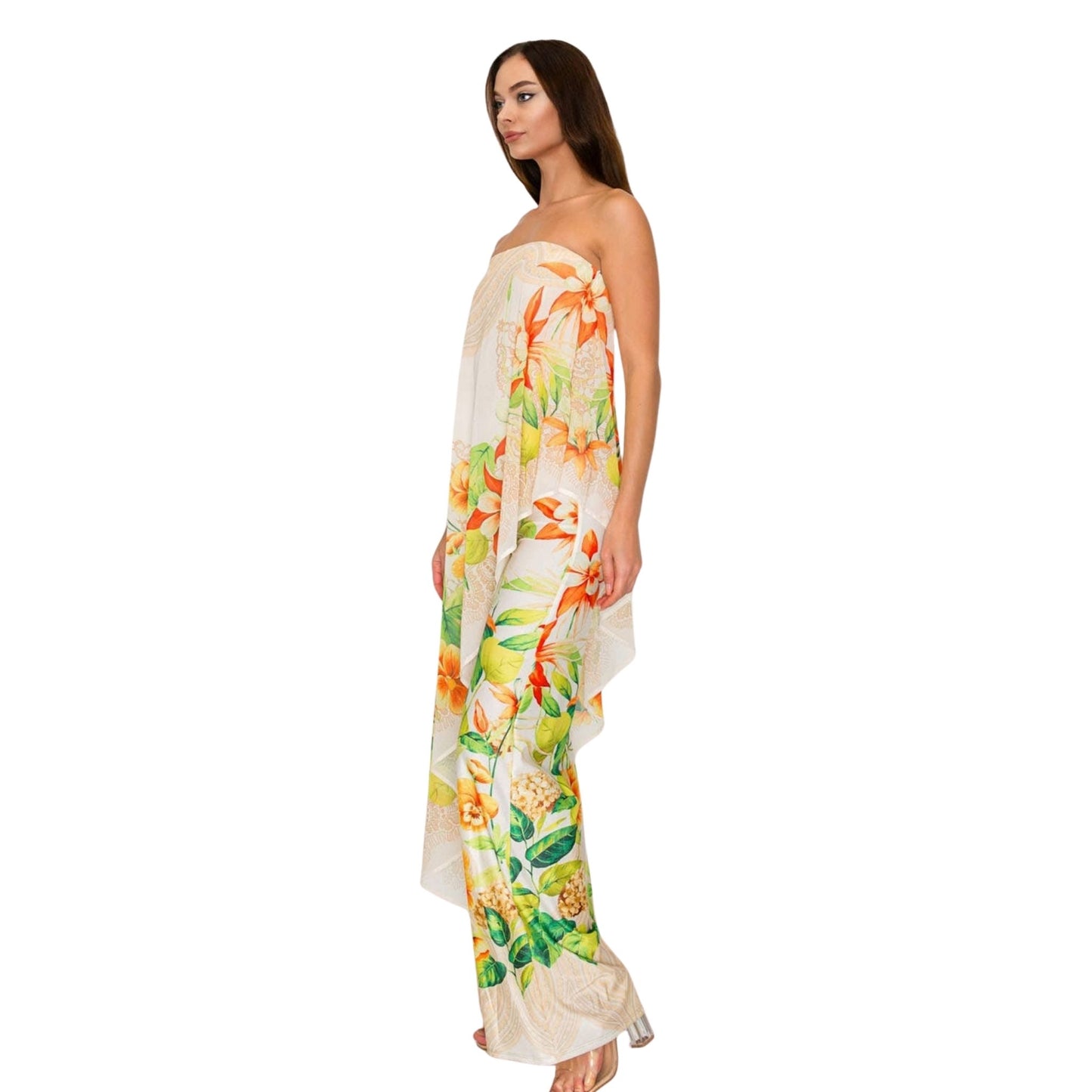 Isla Paradise Strapless Jumpsuit