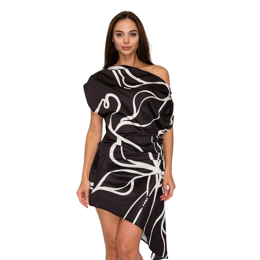 Cora One-Shoulder Mini Dress