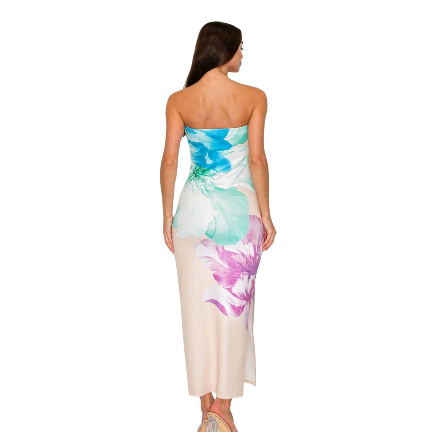Kyra Bloom Strapless Dress