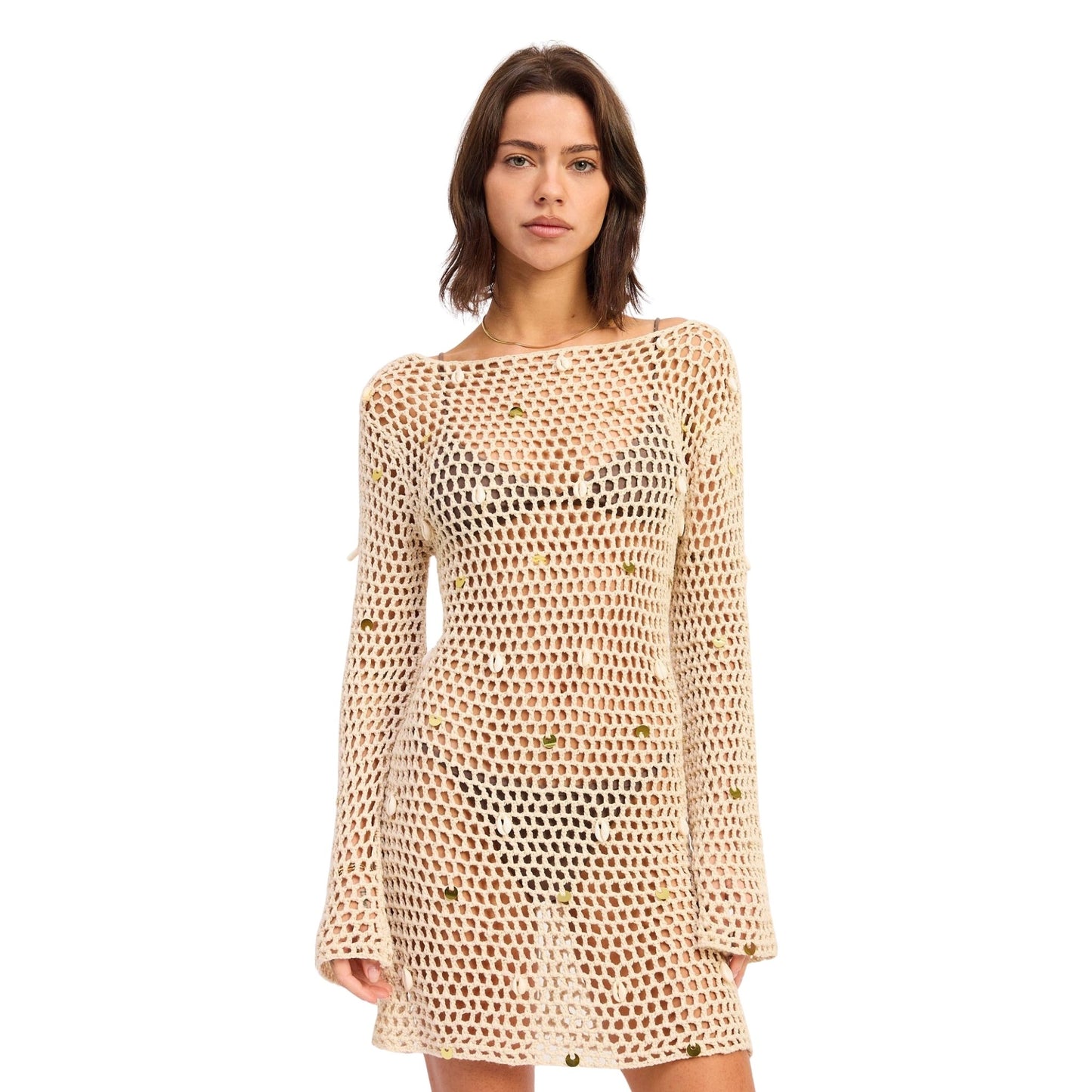 Lana Shell Cover-Up Mini Dress