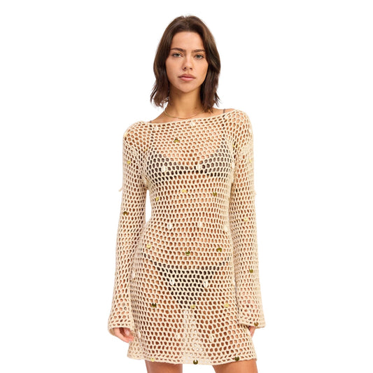 Lana Shell Cover-Up Mini Dress