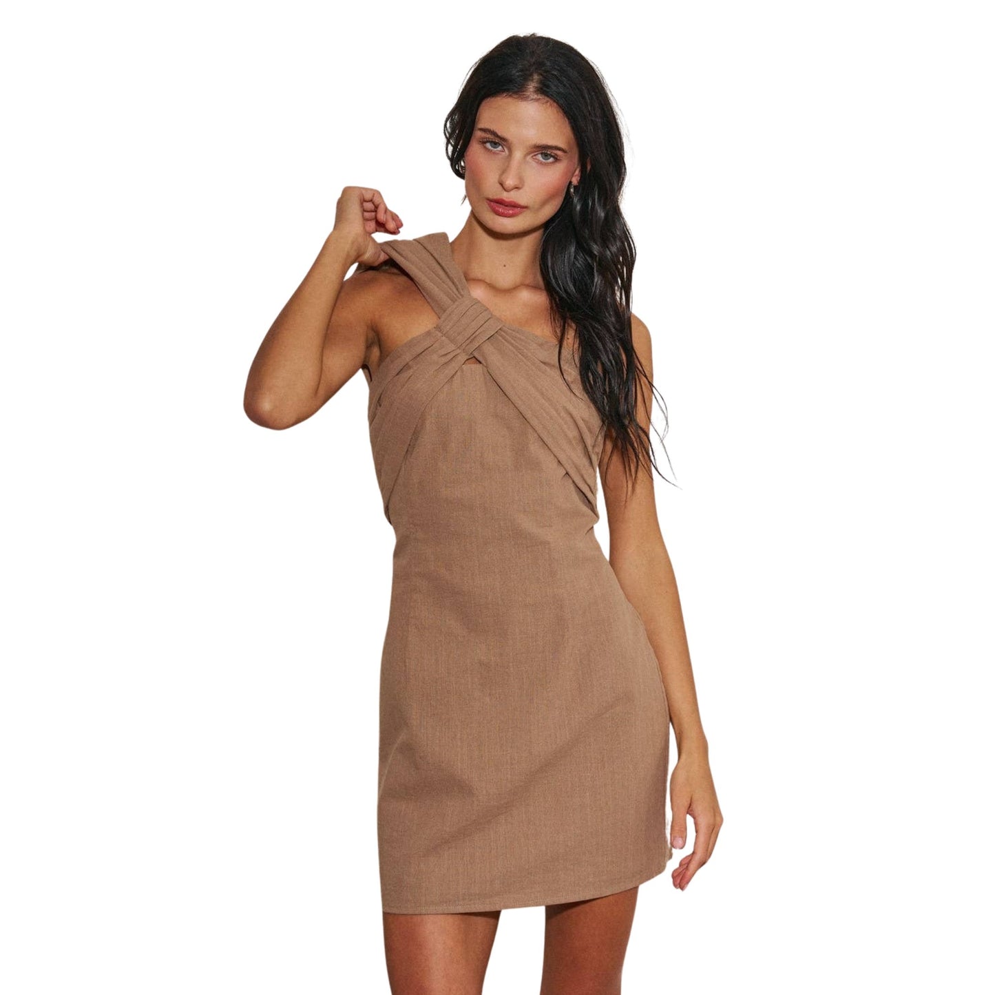 Sunset Muse One Shoulder Twist Dress